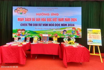 Trường THCS Phú La hưởng ứng Ngày Sách và Văn hóa đọc năm 2024