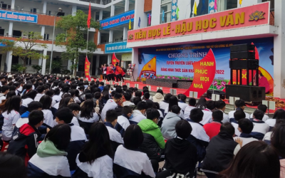Trường THCS Phú la: Tuyên truyền an toàn giao thông bằng hình thức sân khấu hóa