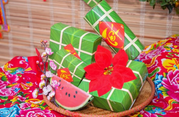 Lễ hội gói bánh chưng – nét đẹp được tái hiện tại trường THCS Phú La- Hà Đông.