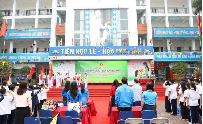 Ngày hội “Thiếu nhi vui khỏe – Tiến bước lên Đoàn” lan tỏa tinh thần tuổi trẻ tại THCS Phú La